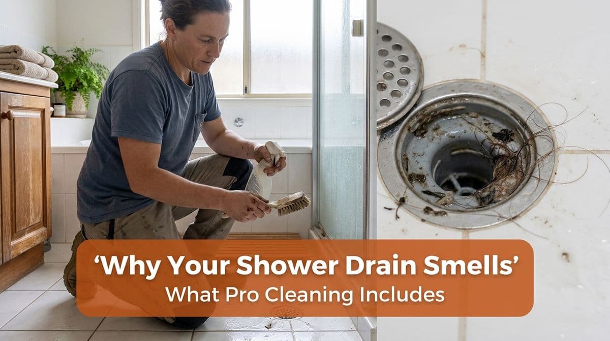 Why Your Shower Drain Smells & What Pro Cleaning Includes image