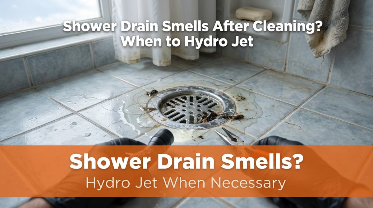Featured post - Shower Drain Smells After Cleaning? When to Hydro Jet