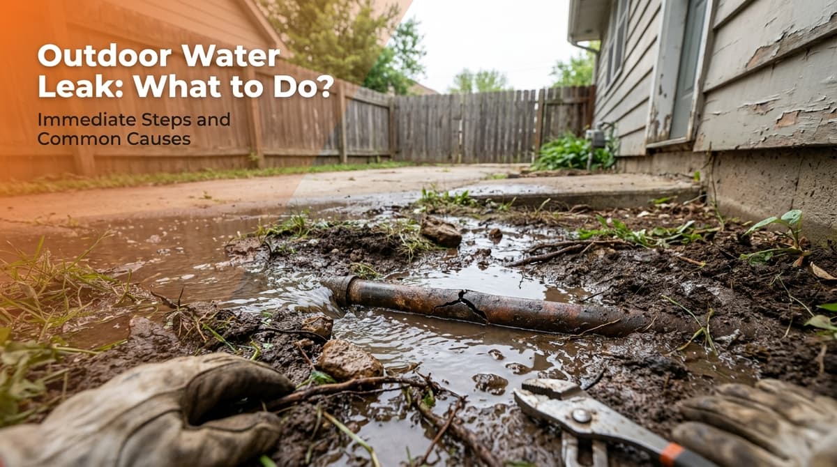 Blog post Outdoor Water Leak at Your Home: What to Do Next image