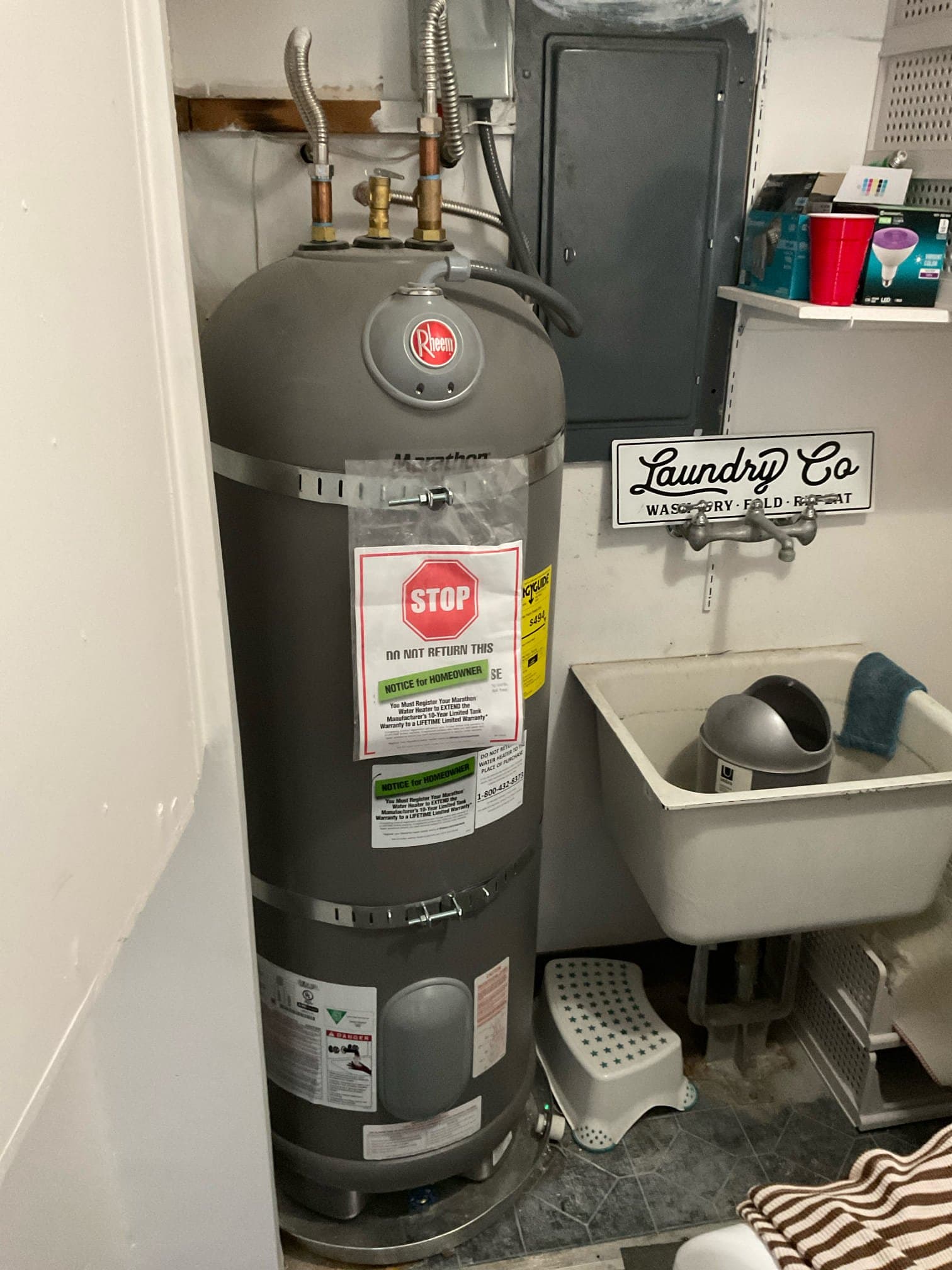 Noritz Tankless and Rheem Marathon Water Heater Installs Done Right image